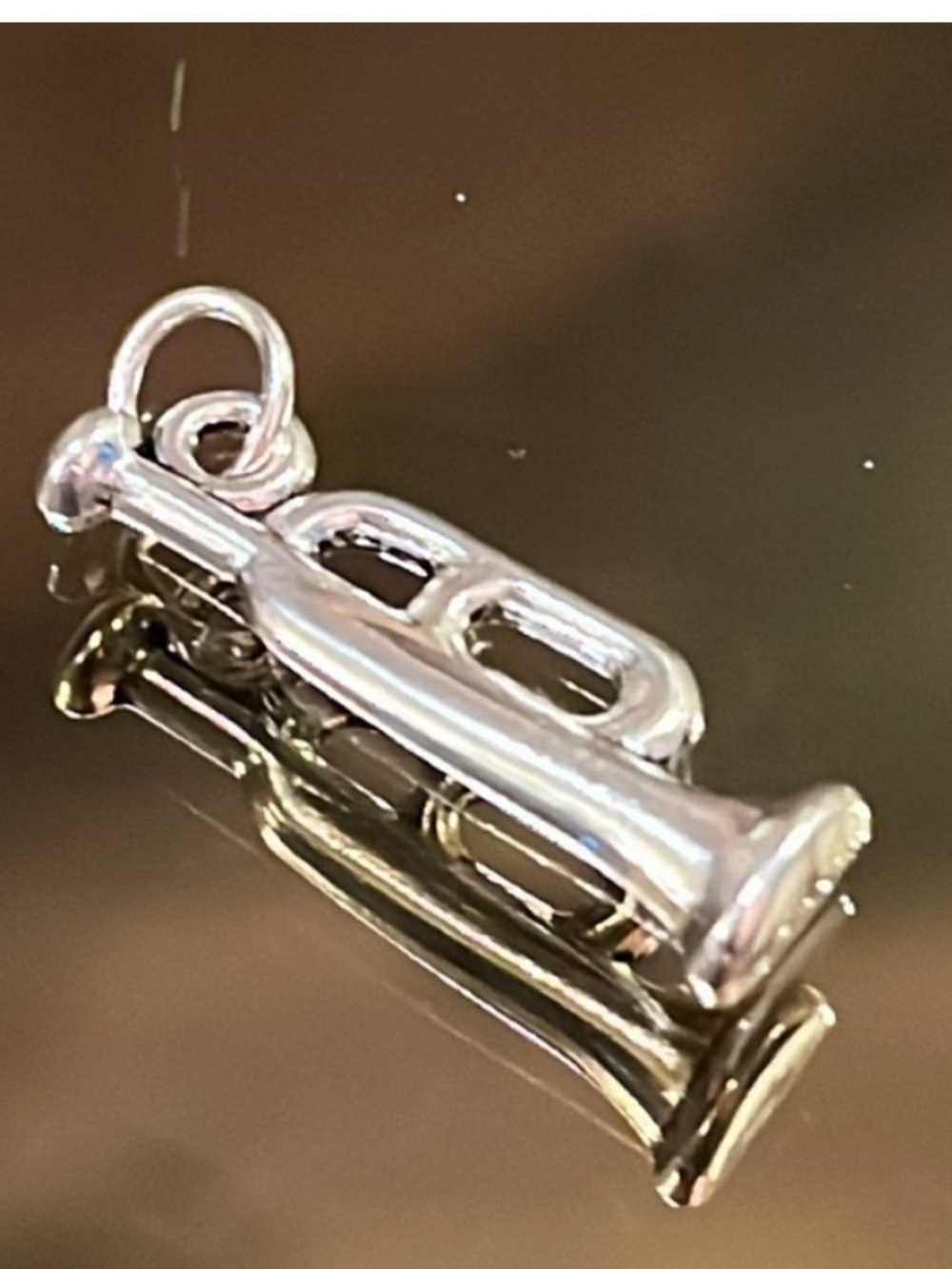 Silver Trumpet Charm